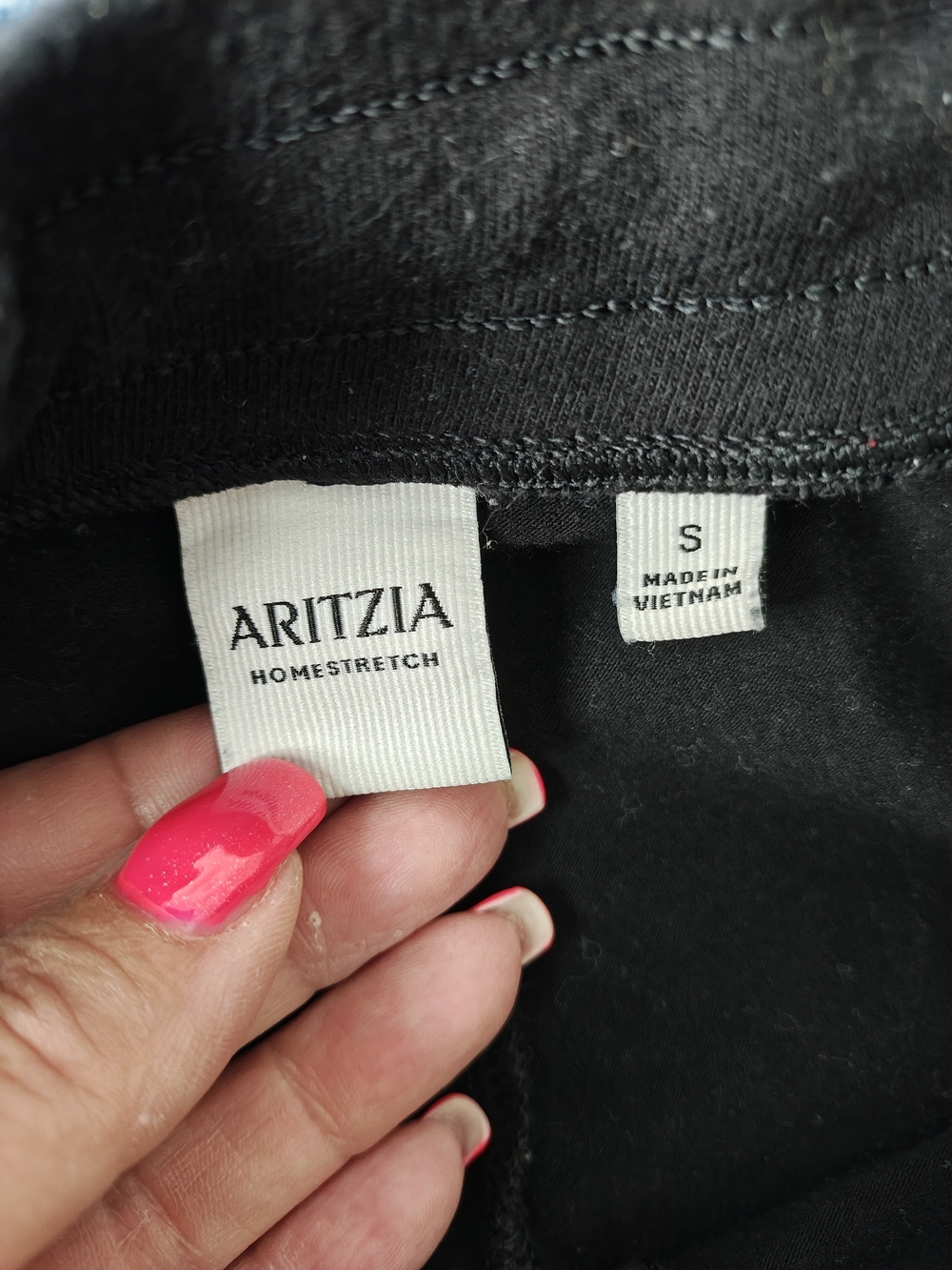 Aritzia Black Ribbed Drawstring Flare Pants - Picture 8 of 13